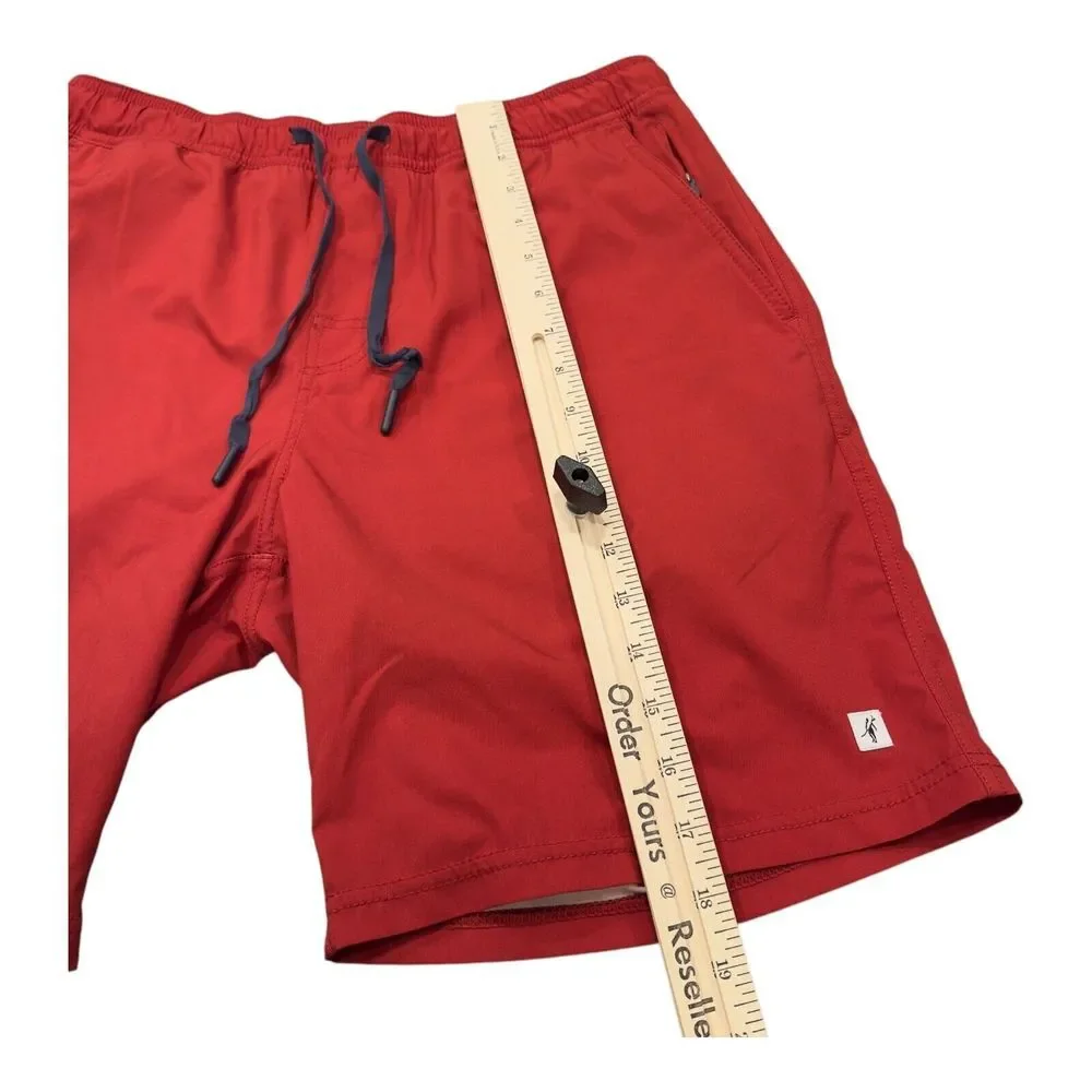 Toes on‎ the Nose Shorts Mens M Medium Cardinal Red Beach Volley Inner Lined